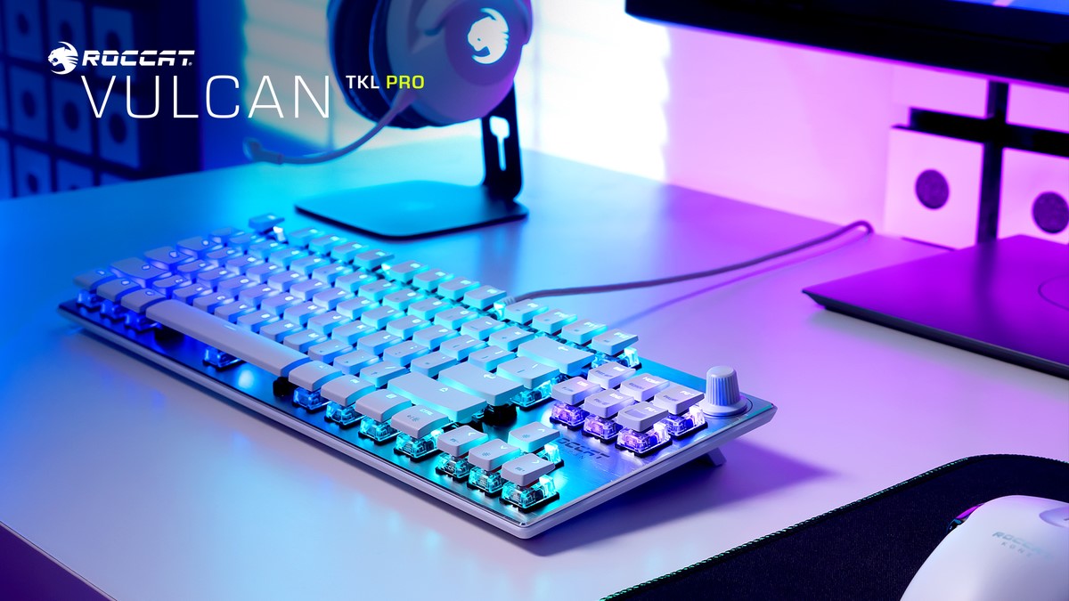 Vulcan TKL Pro PC pelinäppäimistö on tulossa arctic white-värisenä!
